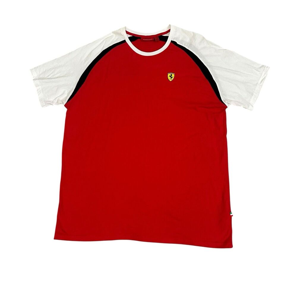 Ferrari T-Shirt Scuderia Red Official Licensed Product Big logo Men's Size XXL - Picture 2 of 10